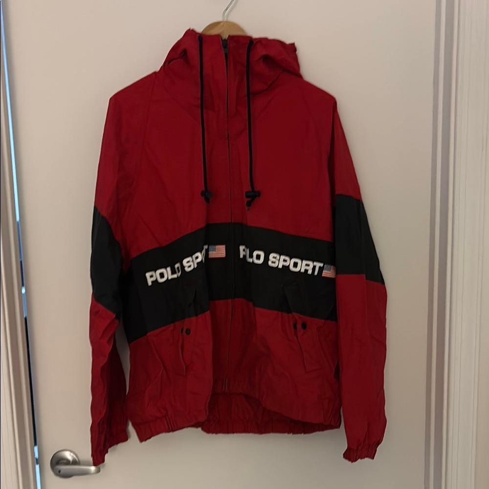 Polo by Ralph Lauren Red and Black Windbreaker
